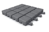 Dalle grise 16 pavés plastique recyclé 50 x 50 cm