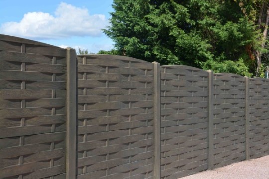 Plaque Béton Clôture Imitation Bois