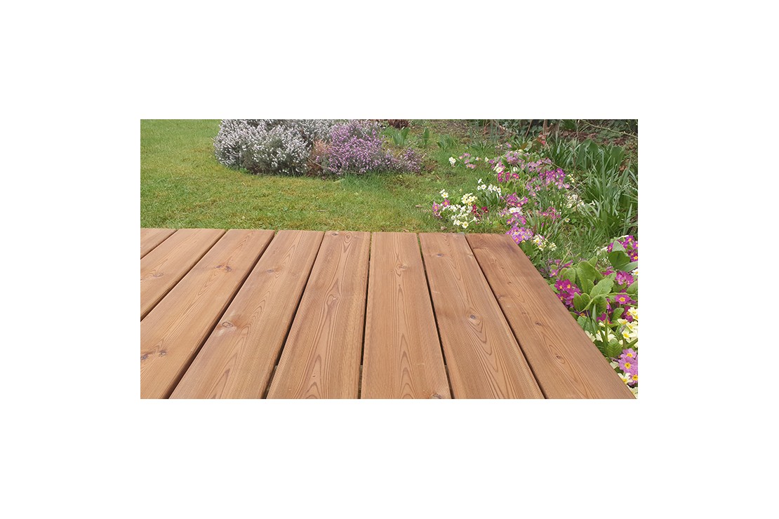 Terrasse en pin autoclave brun