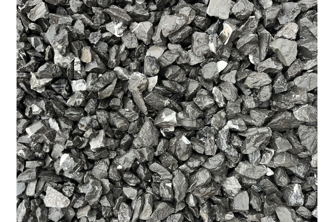 Gravier calcaire noir veiné blanc 20/32 MM