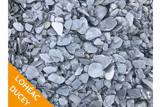 Ardoise grise tambourinée en 30/60 mm