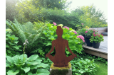 Statue yoga pour déco jardin