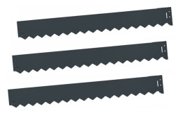 Lot de 3 bordures métal  peinture polyester haute résistance