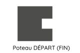 Rainure du poteau béton départ