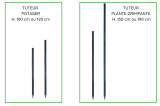 Tuteur plante grimpante H.150 ou 190 cm