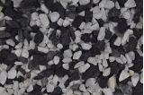 Graviers en mélange Blanc marbre et Noir calcaire