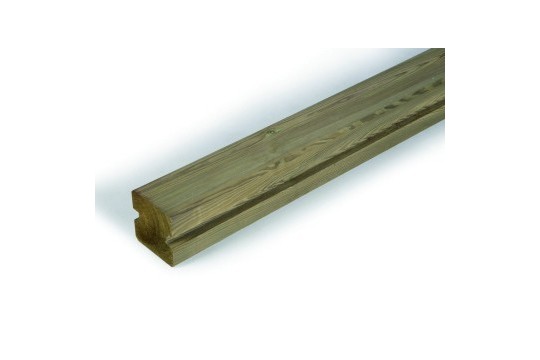 Poteau intermédiaire 9x9x235 cm rainures 2.1cm