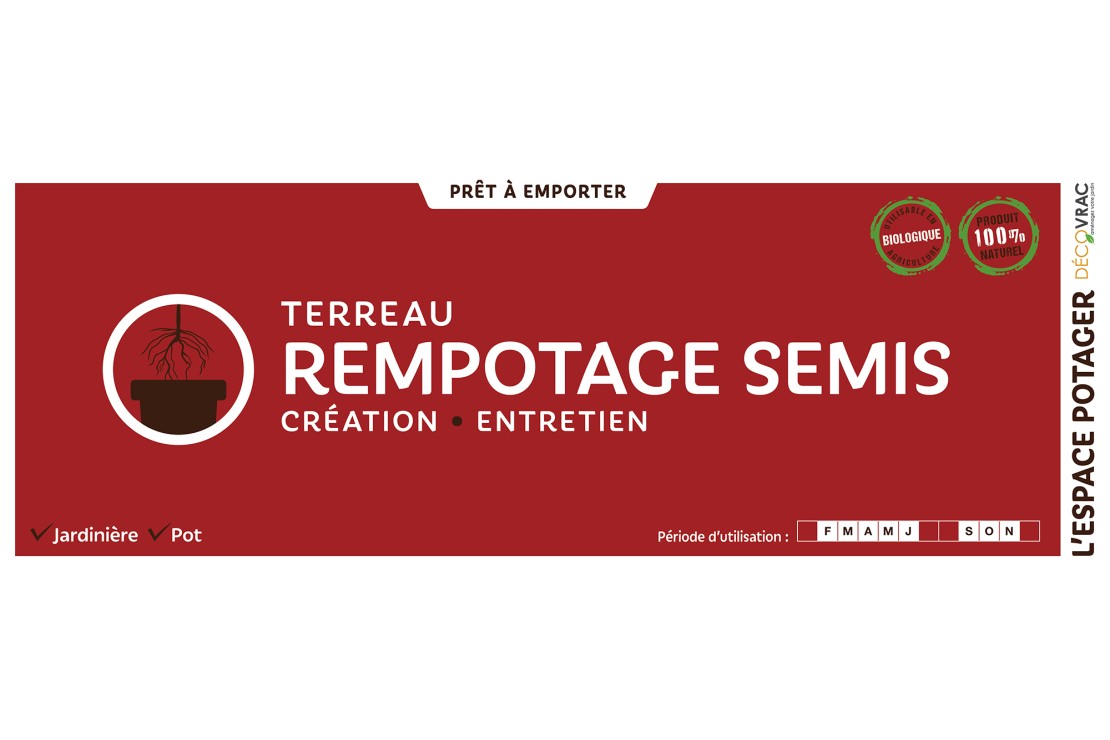 Terreau spécial rempotage ou semis