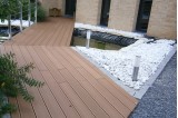 Caillou décoratif Blanc 40/60 an bordure de terrasse