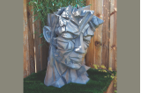 Sculpture Visage Homme Hauteur 92 cm