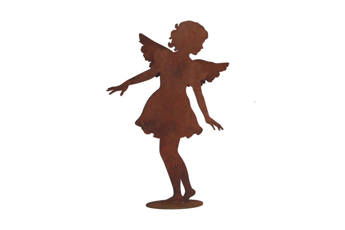 Figurine en métal rouillé 50% recyclé 104 cm de haut
