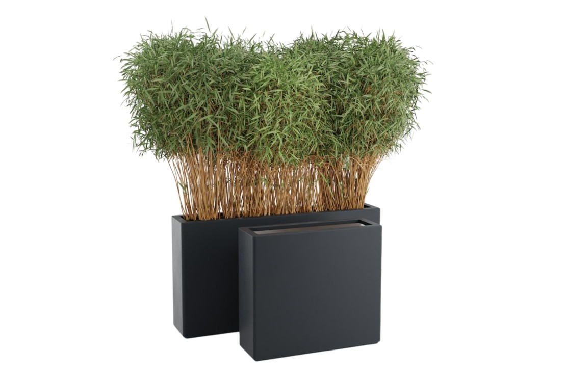 Jardinière haute Hélios gris anthracite