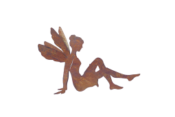 Fée en Métal Rouillé :...