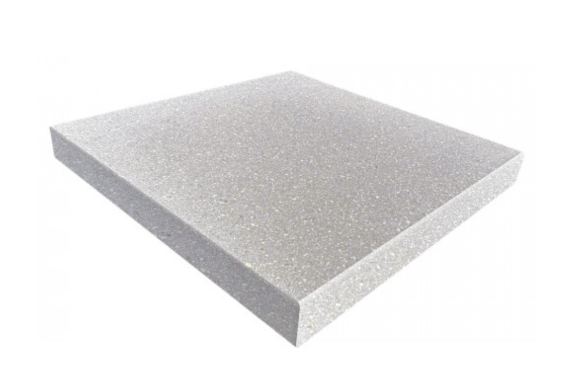 Chapeau pilier motif granit gris