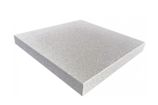 Chapeau pilier motif granit gris