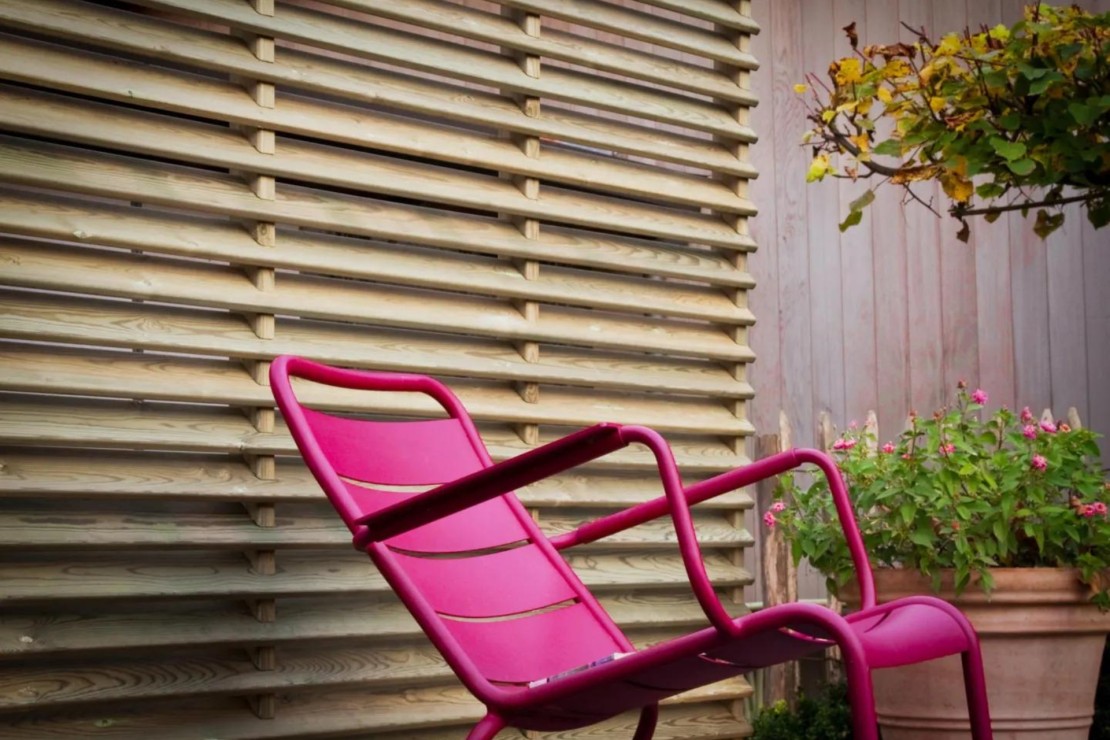 Panneau Bois Persienne Stora 176x176 cm