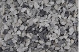 gravillons mélange marbre bleu et blanc