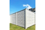 Mur de cloture béton avec 5 plaques béton "Maquis".