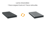 Lame de terrasse composite DFDE140 pleine double face 4 m