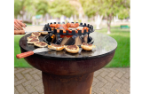Anneau de pose pour brochettes au dessus du braséro