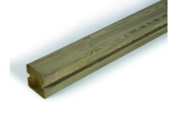 Poteau intermédiaire 9x9x235 cm rainures 2.1cm