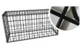 Gabion Noir - Zoom sur grillage noir-