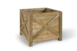 Bac à Fleurs Carré en Bois...