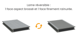 Lame de terrasse composite DFDS162 pleine double face 4 m