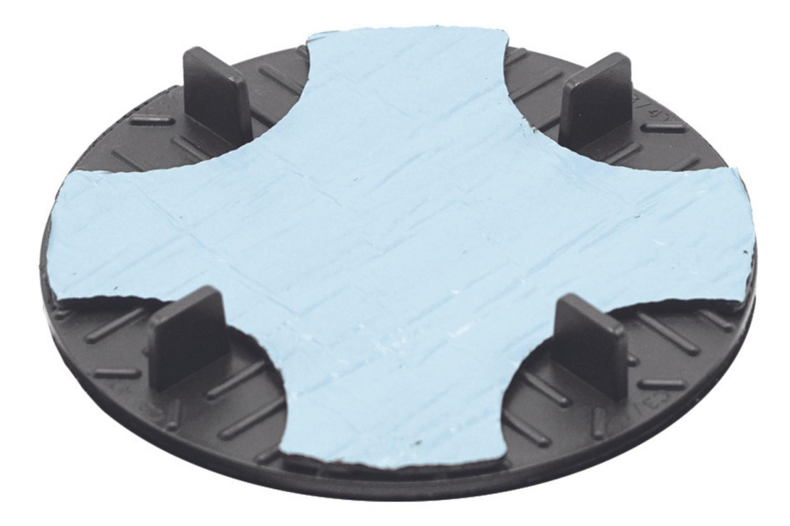 Tête de plot terrasse céramique adhésive