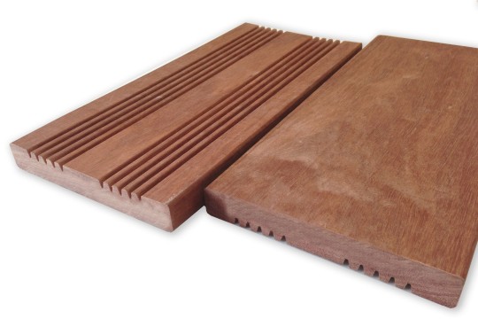 Lame de terrasse MACARANDUBA 21x145mm 1face x2 peigne