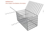 Gabion Décoratif 100x50x50 -Ref 38175-