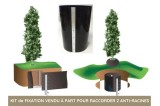 Kit de fixation en option (n'est pas compris dans la vente de la barrière anti-racine)