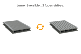 Lame de terrasse composite DFD162 alvéolaire double face 4 m