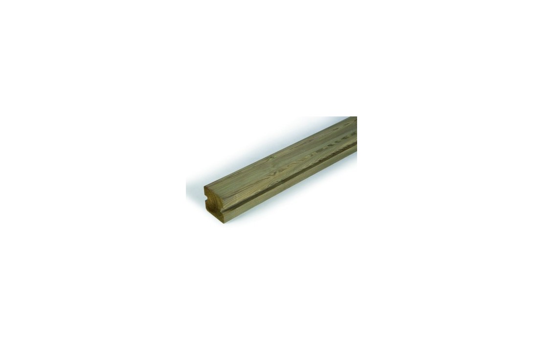 Poteau intermédiaire 9x9x235 cm rainures 2.1cm