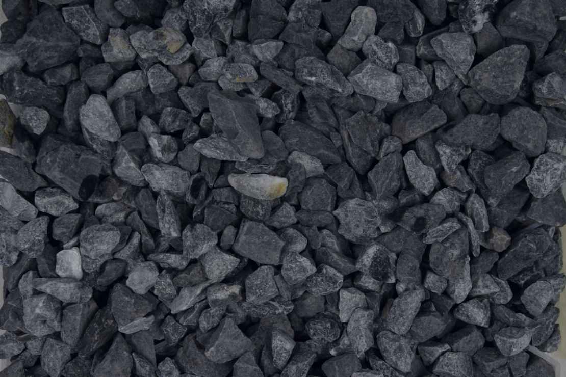 Graviers mix bleu et noir