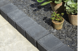 Bordure béton droite motif pavé 50 x 11 x 7,5 cm