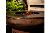 Brasero plancha acier corten