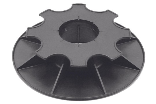 Base plot terrasse réglable H 3,5 - 5 cm