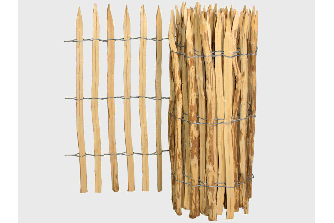 Ganivelle châtaignier avec écart 3,5 cm