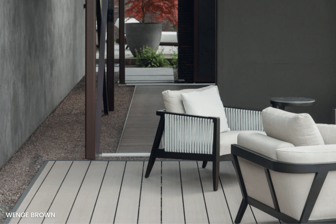 Lame de terrasse composite DFDS162 pleine double face 4 m