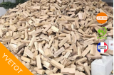 Bois de chauffage en buches de 30 cm.