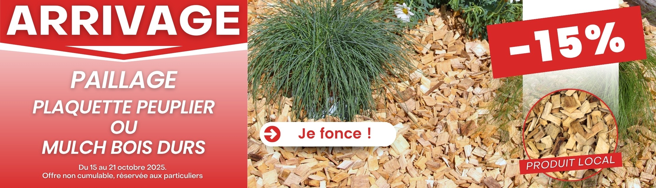 Arrivage paillage