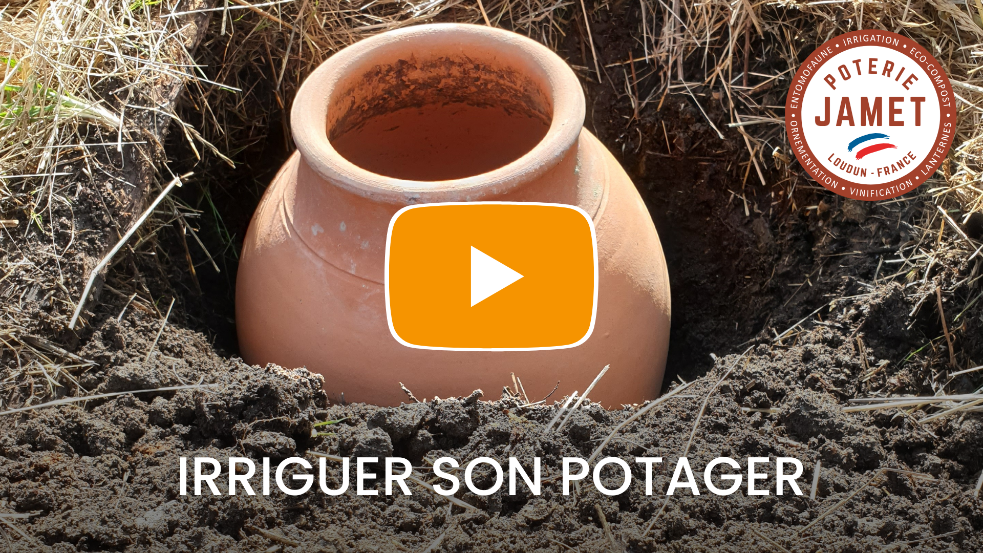 irriguer un carré potager avec les ollas jamet